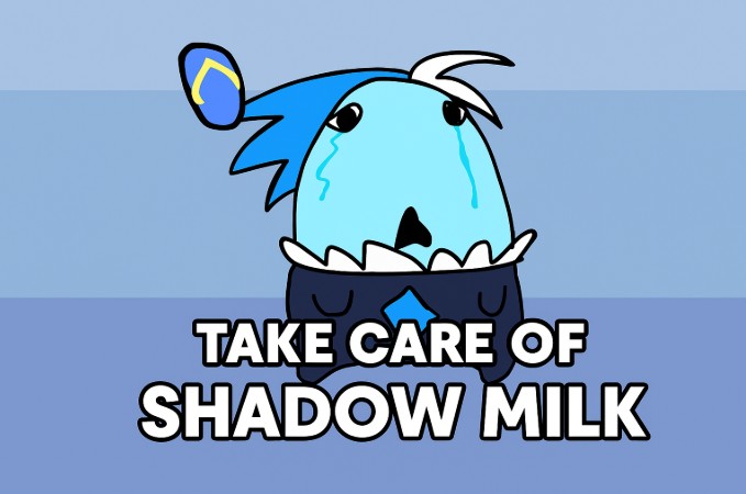 Take Care of Shadow Milk - Dark Humor Pet Game
